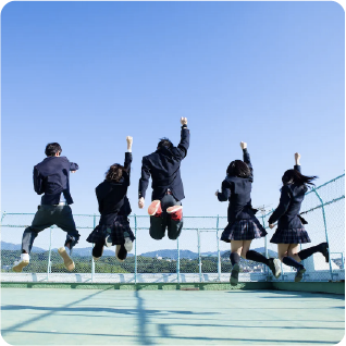 進学率も、受験率も 右肩上がりの美作高校