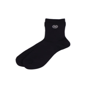 ソックスグレー刺繍